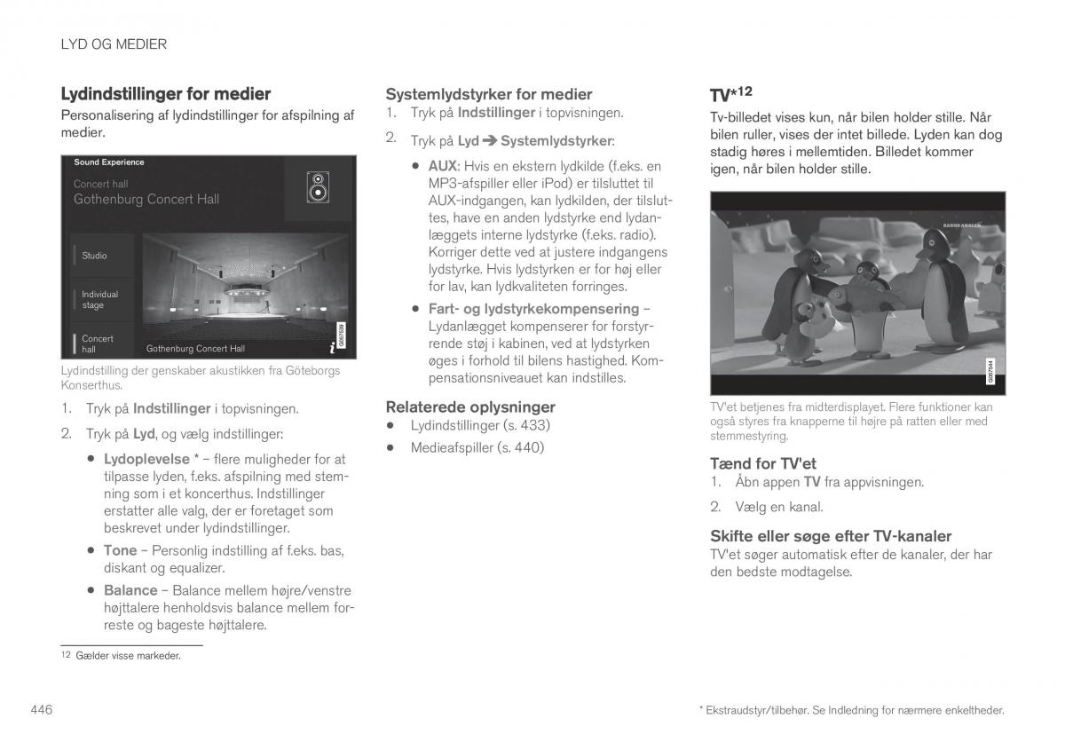 Volvo XC90 II 2 Bilens instruktionsbog / page 448