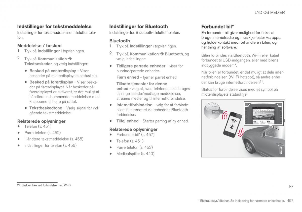 Volvo XC90 II 2 Bilens instruktionsbog / page 459