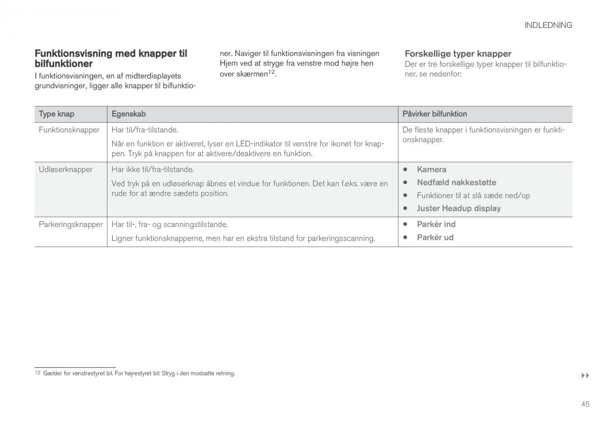 Volvo XC90 II 2 Bilens instruktionsbog / page 47