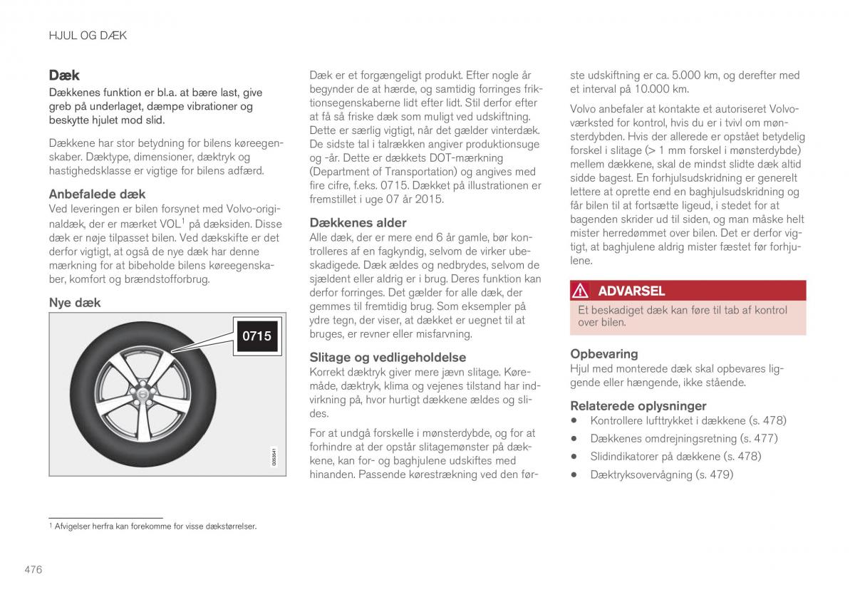 Volvo XC90 II 2 Bilens instruktionsbog / page 478