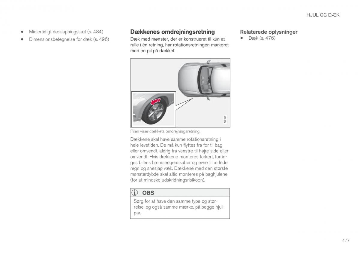 Volvo XC90 II 2 Bilens instruktionsbog / page 479