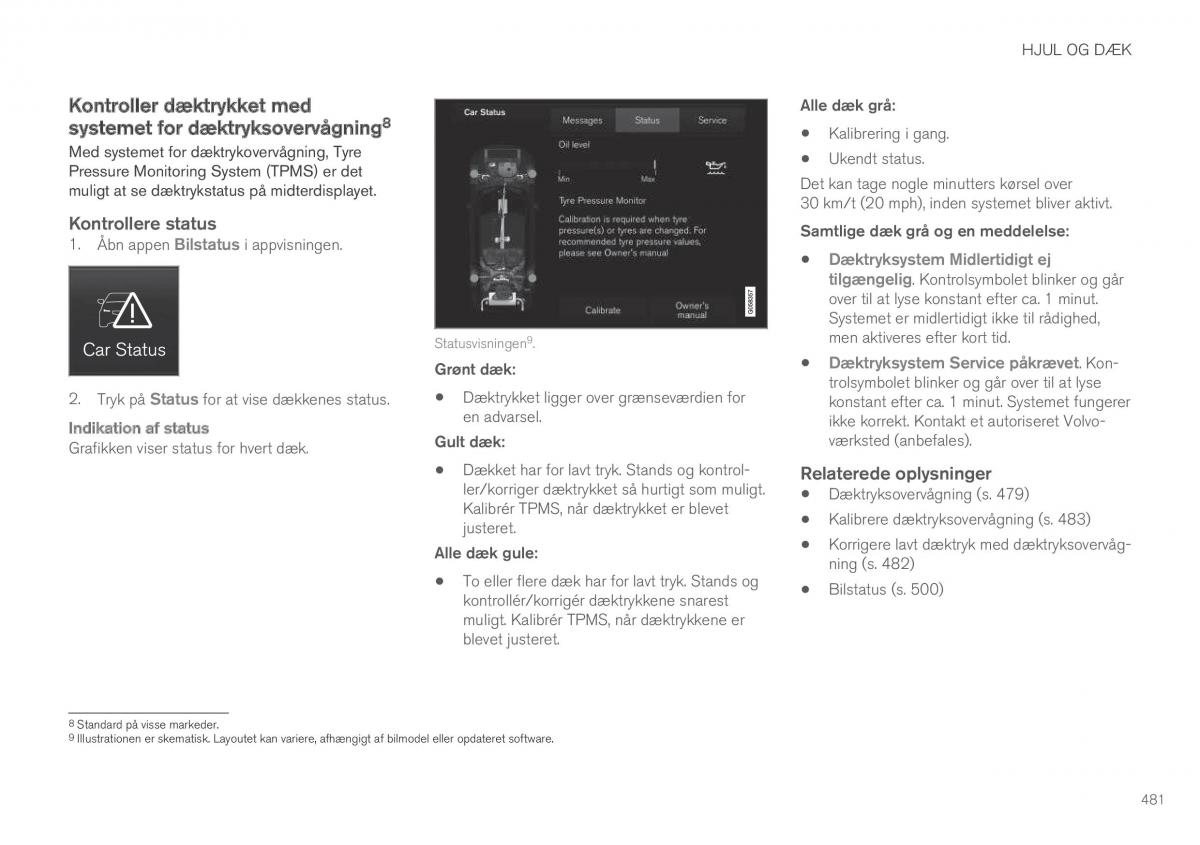 Volvo XC90 II 2 Bilens instruktionsbog / page 483