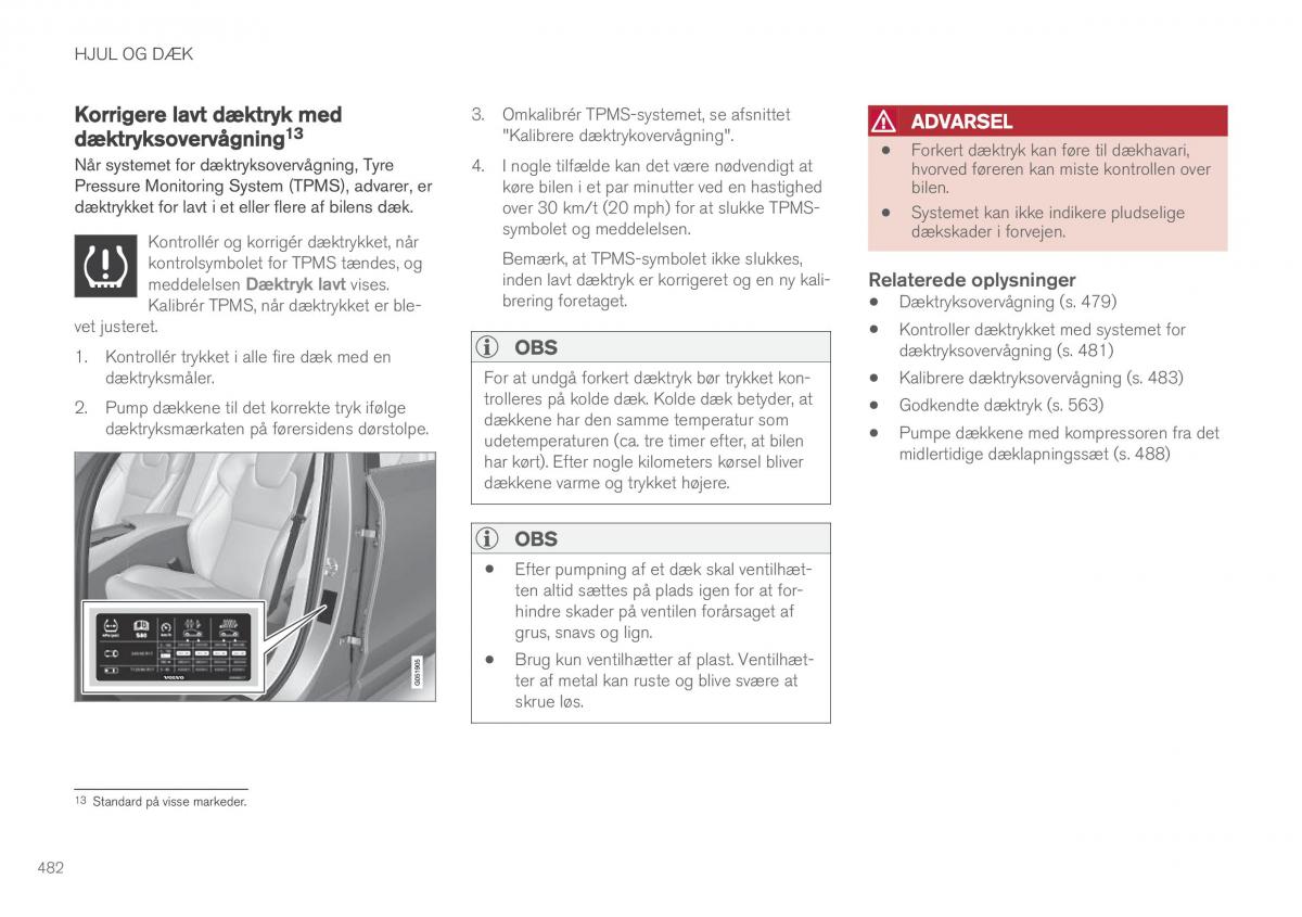 Volvo XC90 II 2 Bilens instruktionsbog / page 484