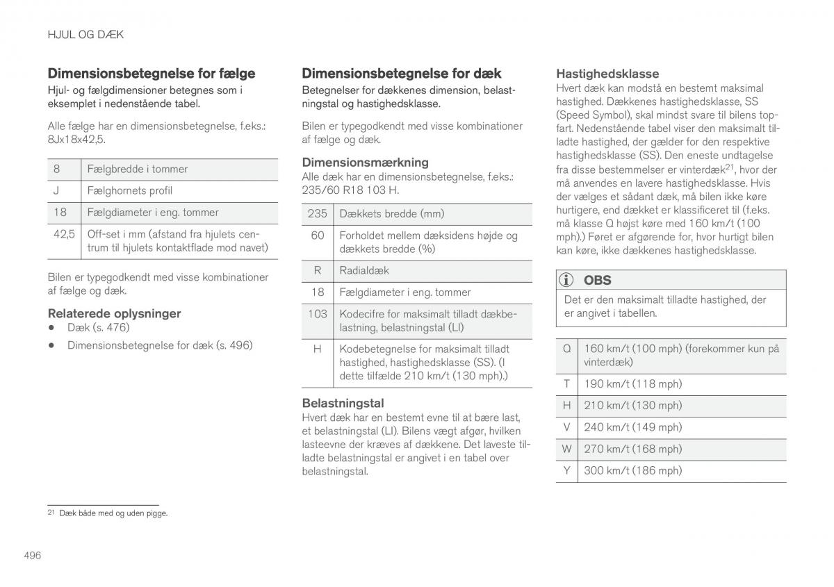 Volvo XC90 II 2 Bilens instruktionsbog / page 498