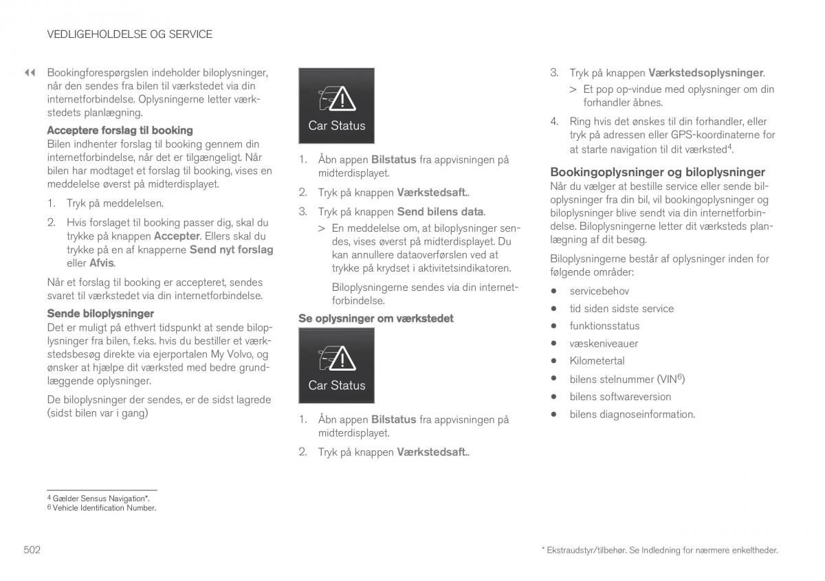 Volvo XC90 II 2 Bilens instruktionsbog / page 504