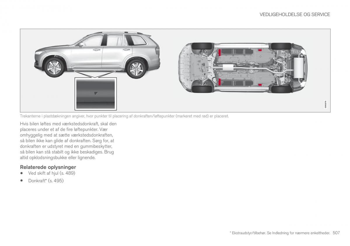 Volvo XC90 II 2 Bilens instruktionsbog / page 509