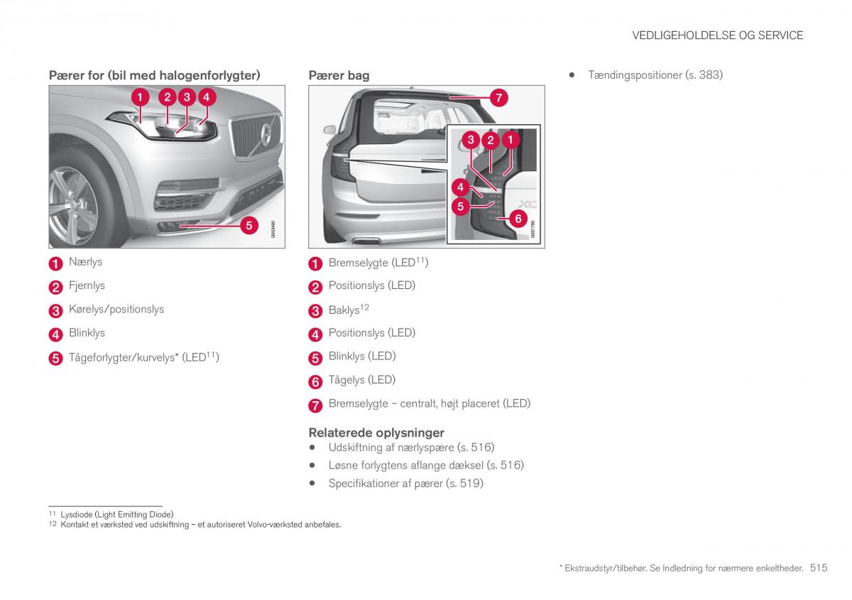 Volvo XC90 II 2 Bilens instruktionsbog / page 517