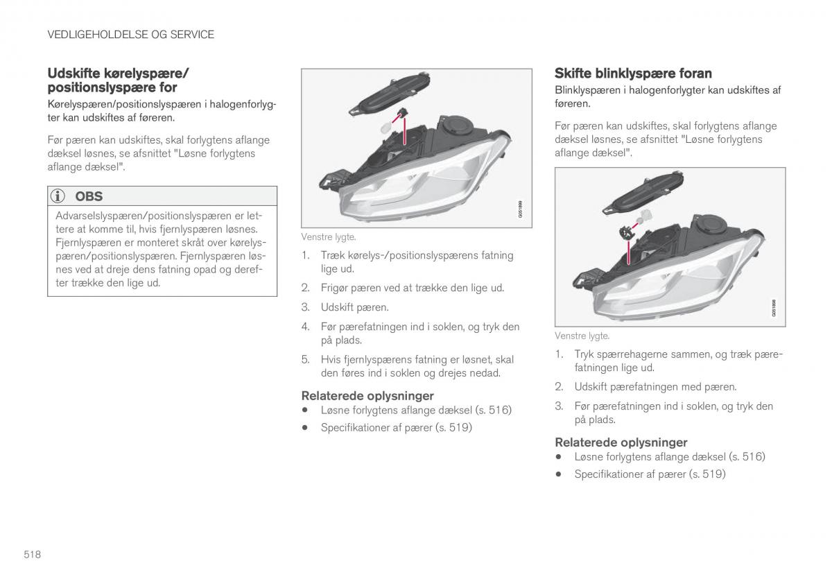 Volvo XC90 II 2 Bilens instruktionsbog / page 520