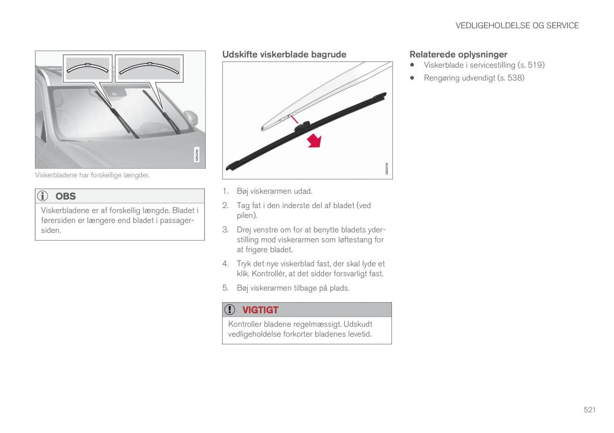 Volvo XC90 II 2 Bilens instruktionsbog / page 523