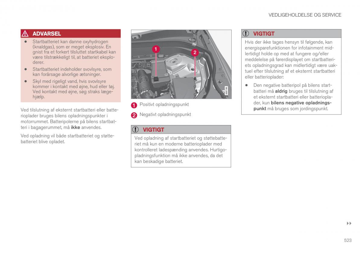 Volvo XC90 II 2 Bilens instruktionsbog / page 525