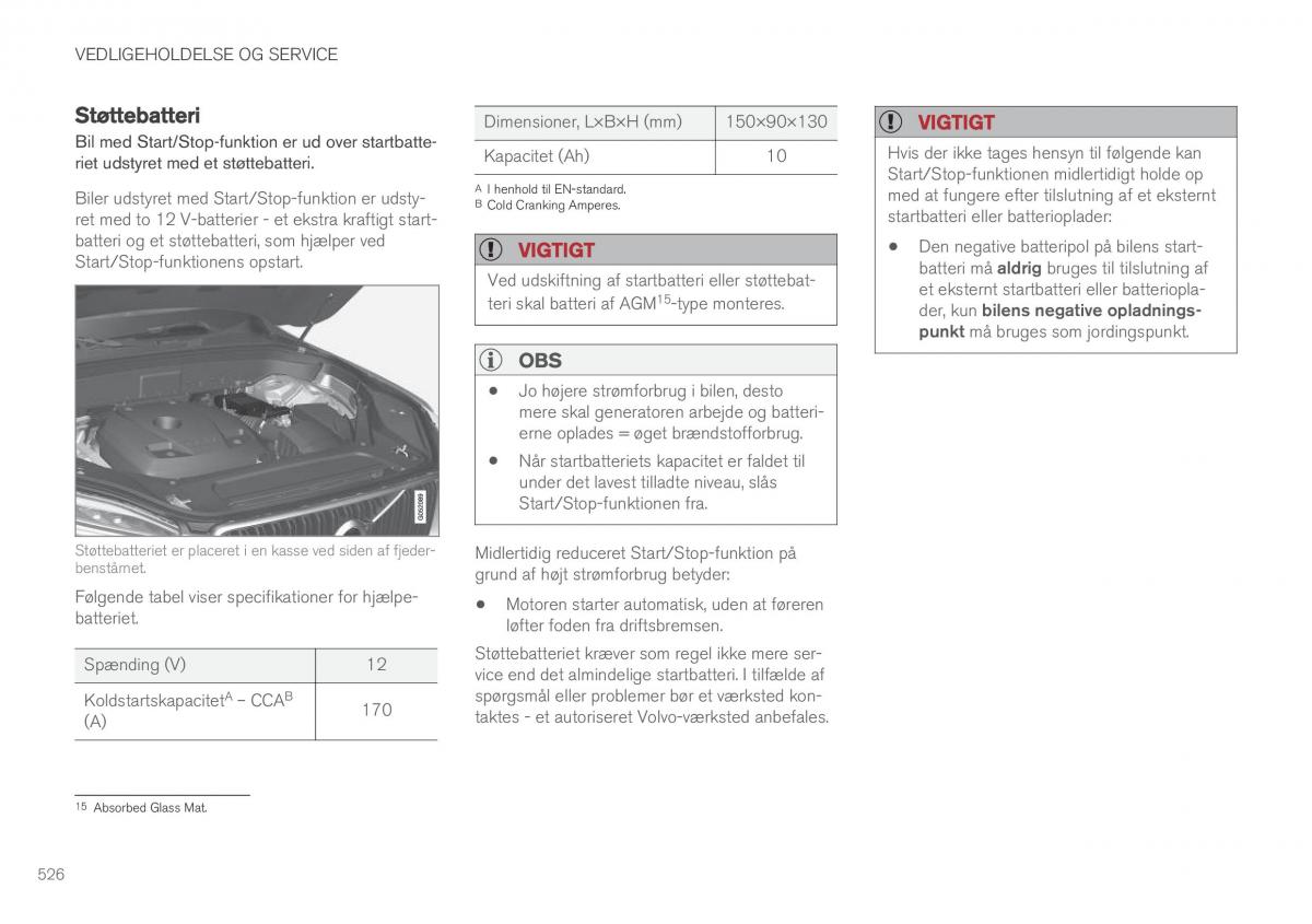 Volvo XC90 II 2 Bilens instruktionsbog / page 528