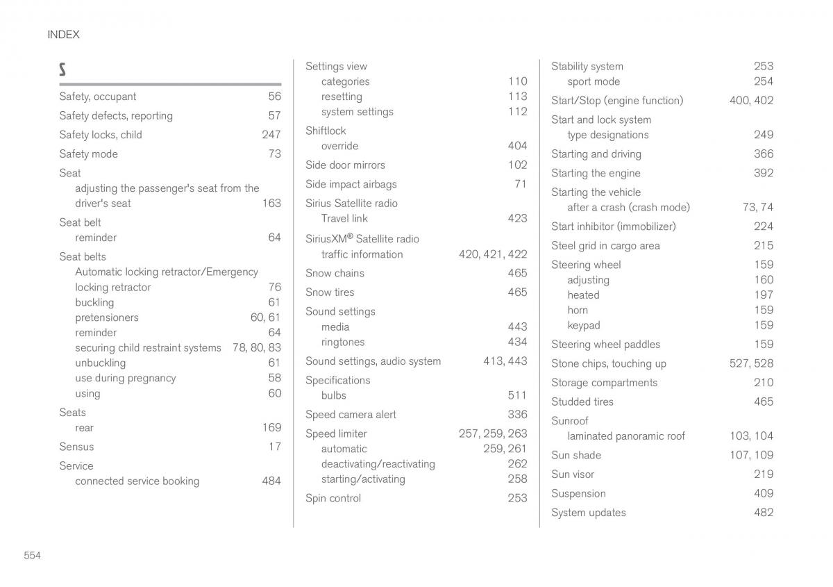 Volvo XC90 II 2 owners manual / page 556