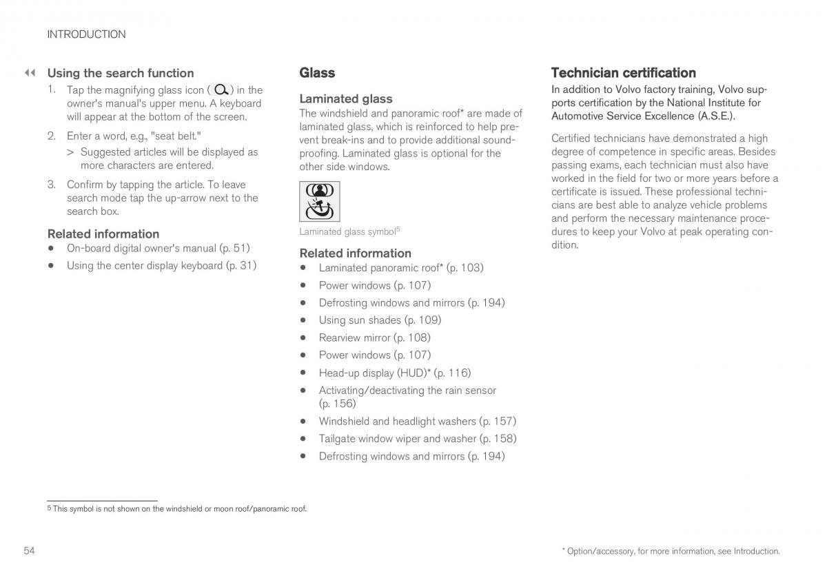 Volvo XC90 II 2 owners manual / page 56