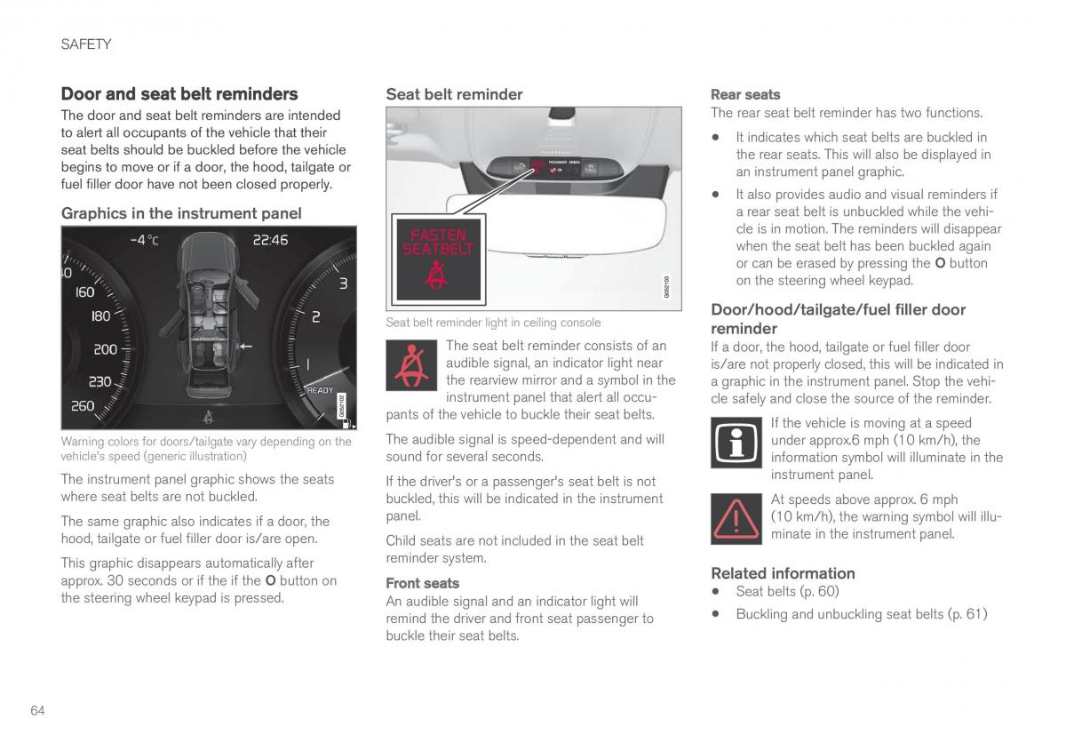 Volvo XC90 II 2 owners manual / page 66