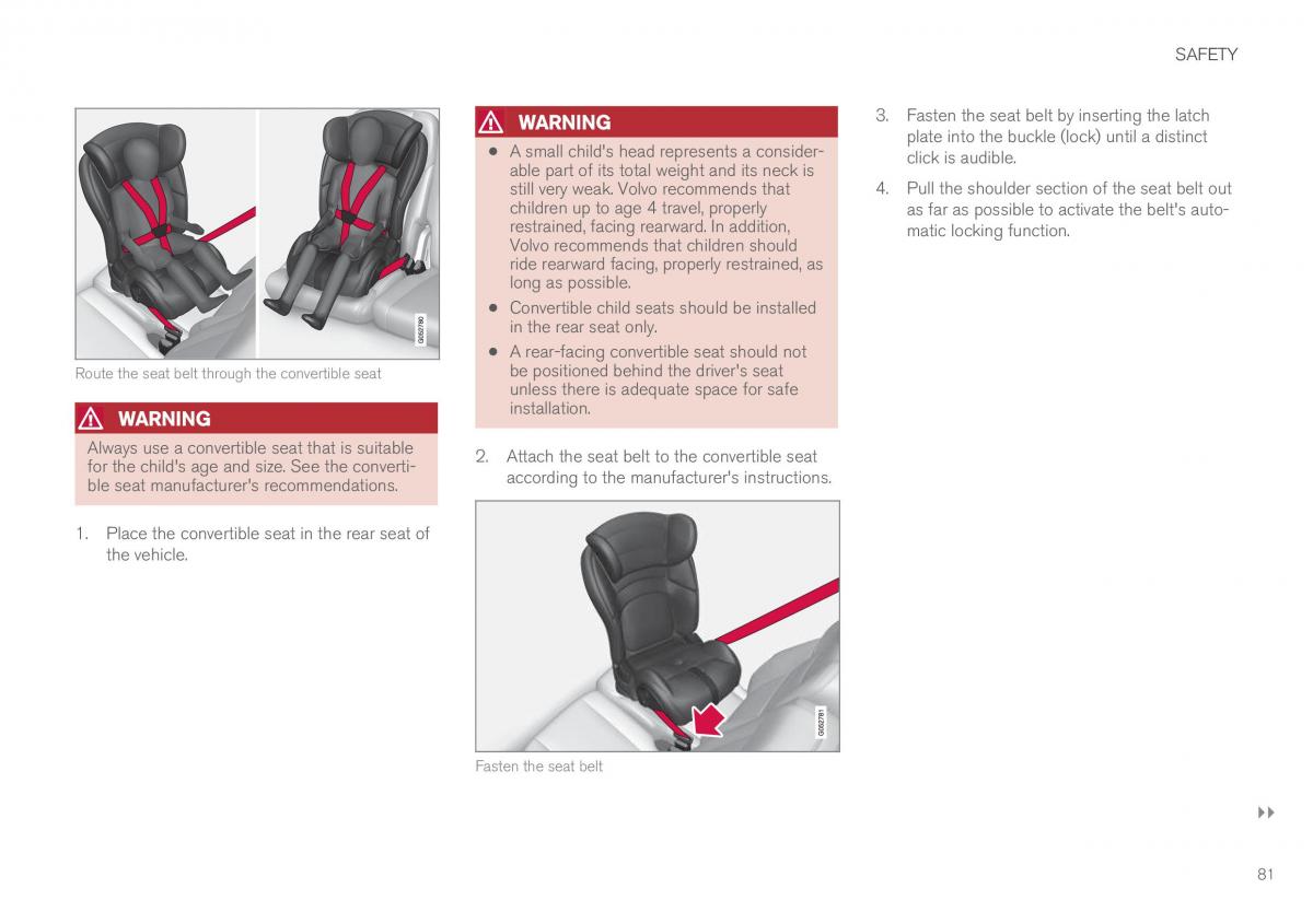 Volvo XC90 II 2 owners manual / page 83