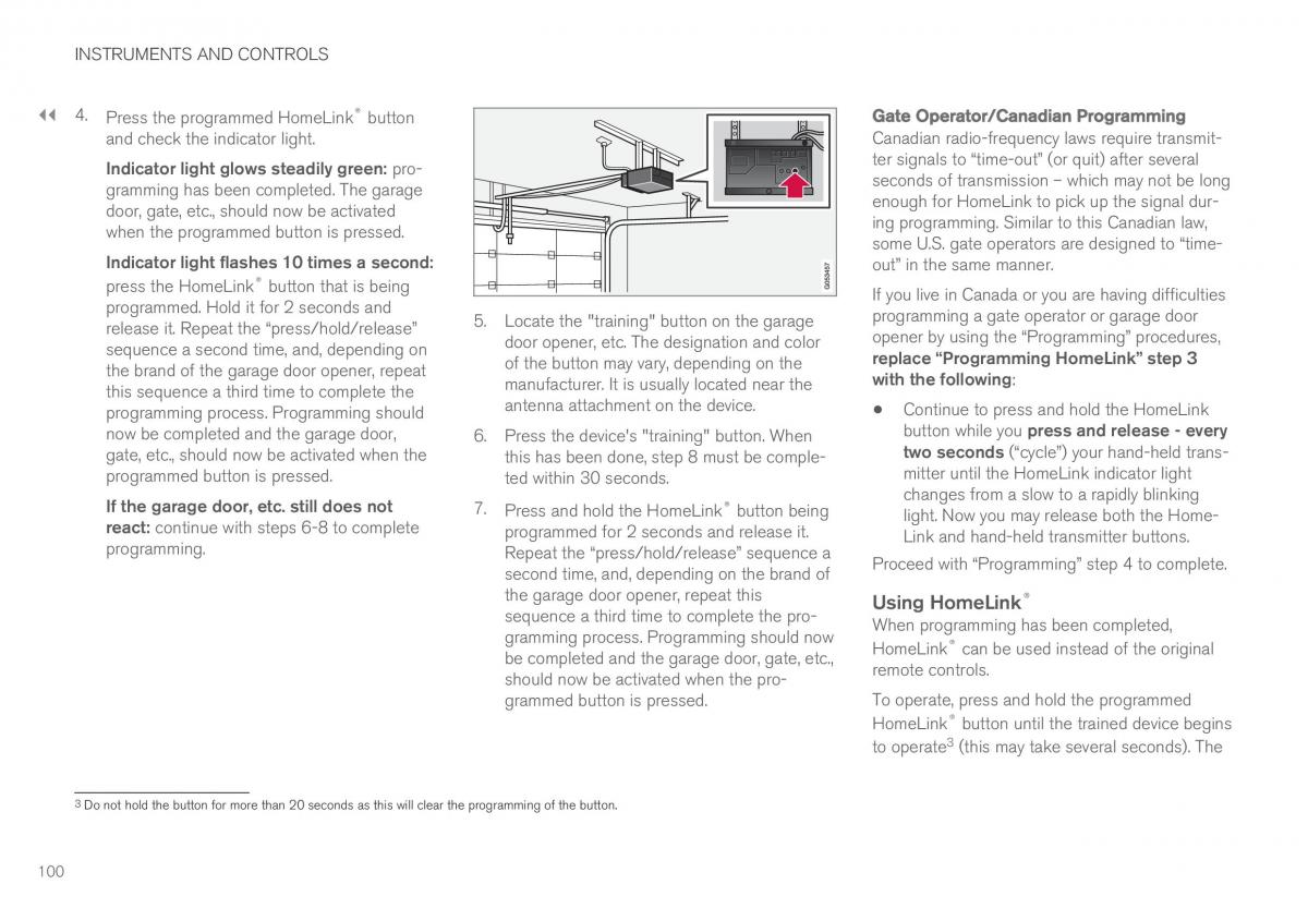 Volvo XC90 II 2 owners manual / page 102