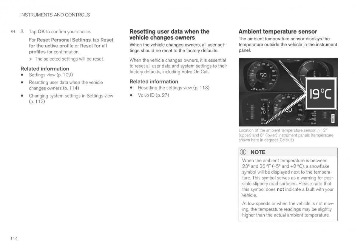 Volvo XC90 II 2 owners manual / page 116