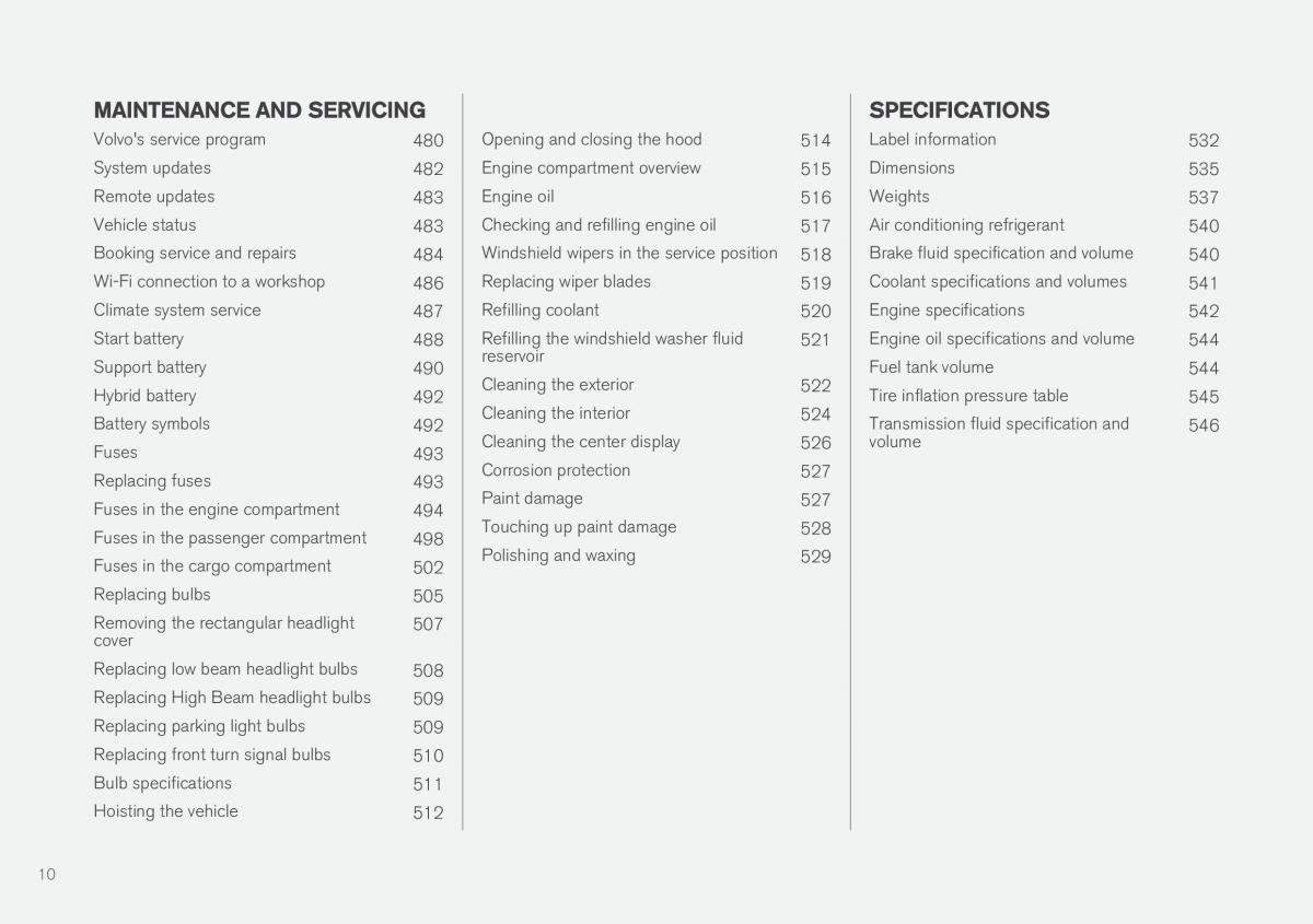 Volvo XC90 II 2 owners manual / page 12