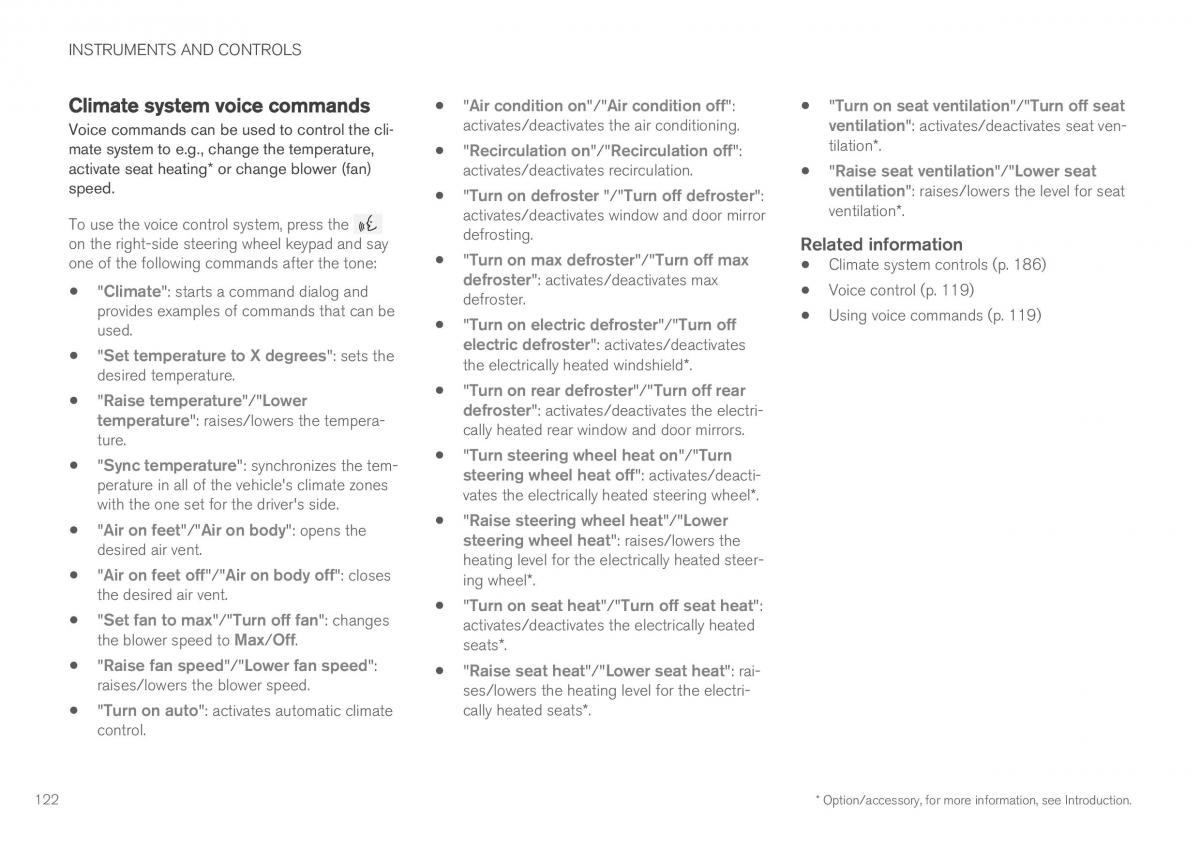 Volvo XC90 II 2 owners manual / page 124