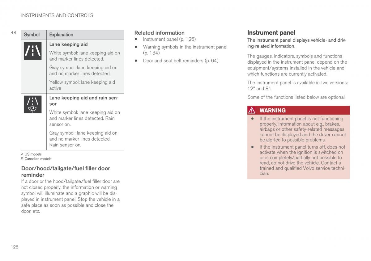 Volvo XC90 II 2 owners manual / page 128