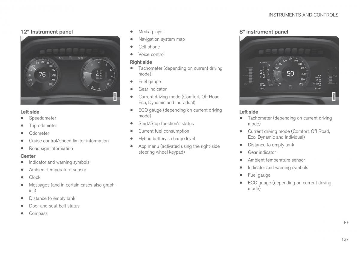 Volvo XC90 II 2 owners manual / page 129