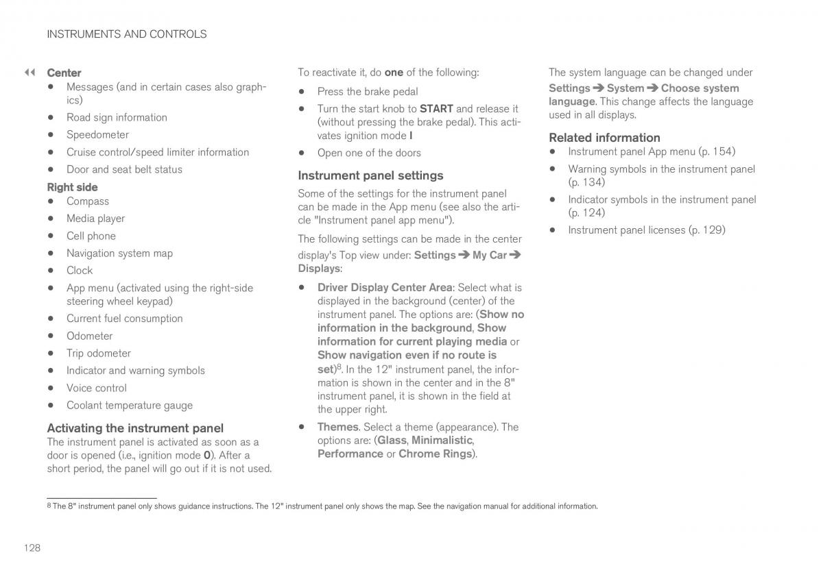 Volvo XC90 II 2 owners manual / page 130