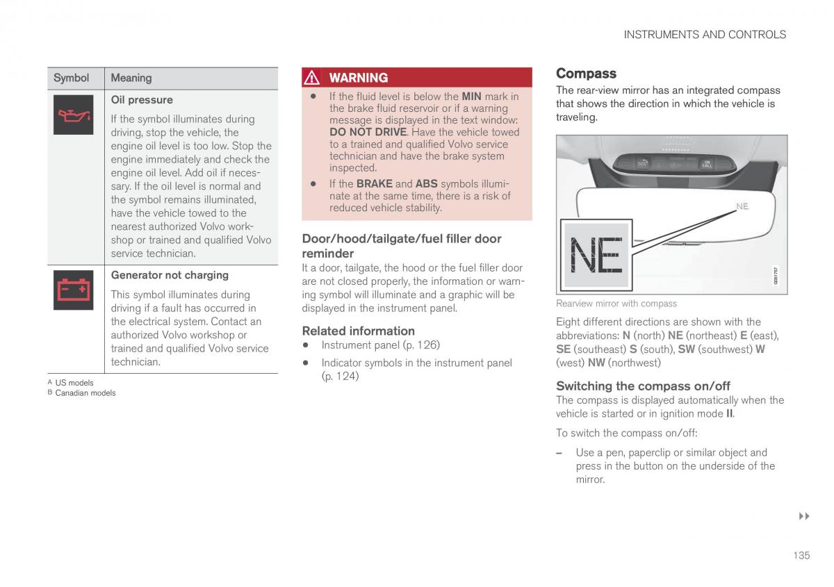 Volvo XC90 II 2 owners manual / page 137