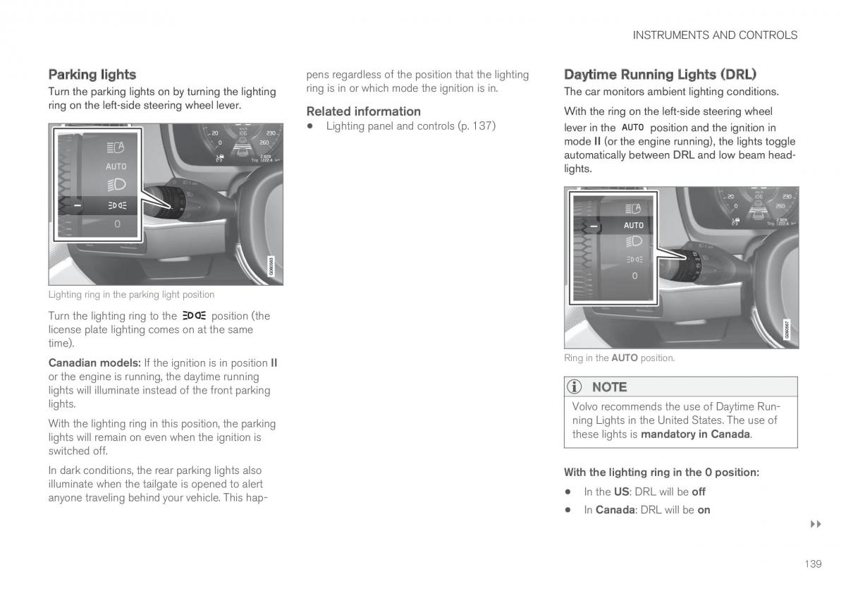 Volvo XC90 II 2 owners manual / page 141