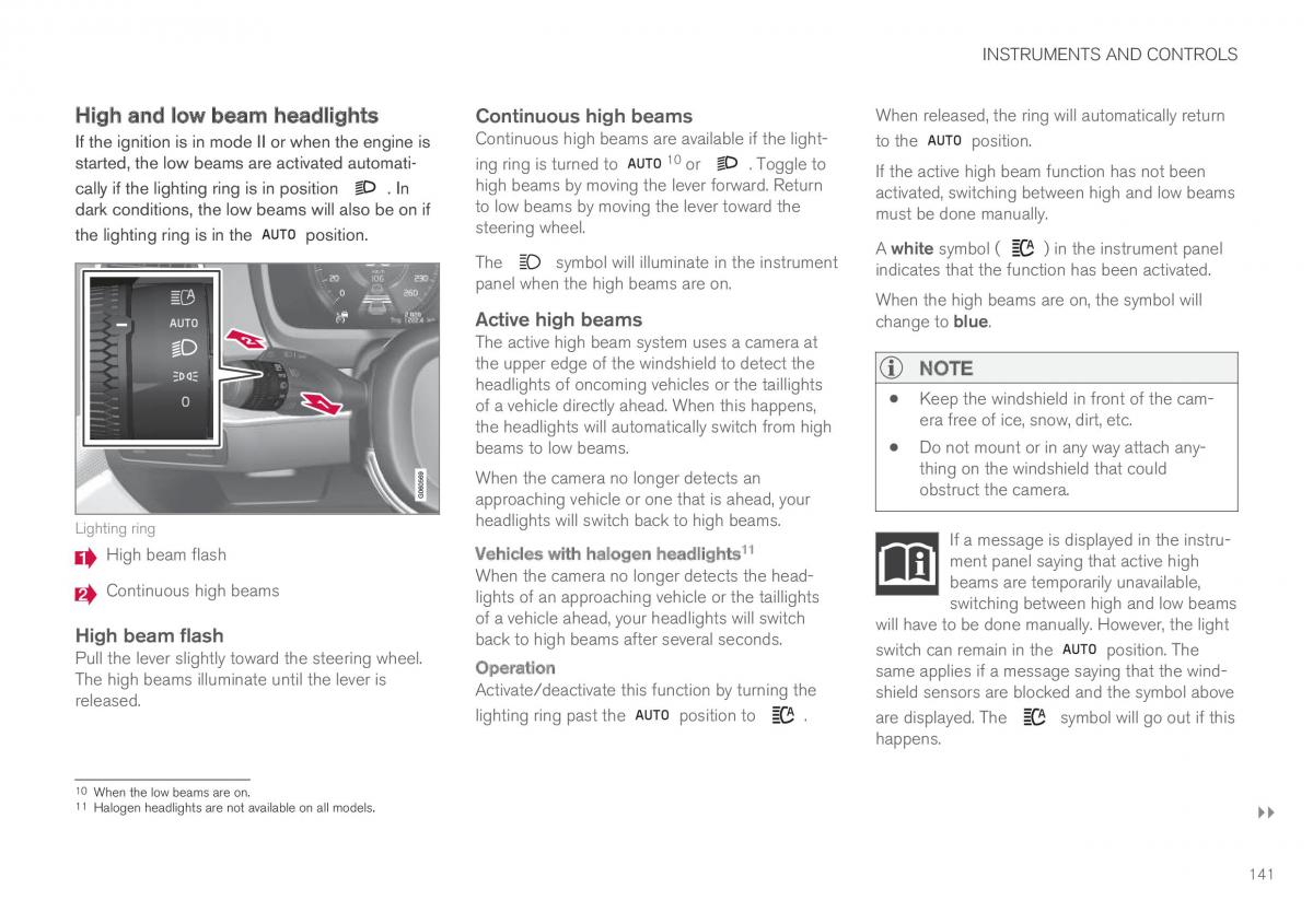 Volvo XC90 II 2 owners manual / page 143