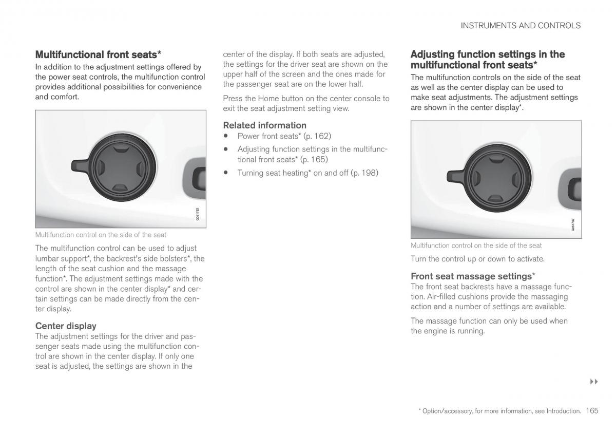 Volvo XC90 II 2 owners manual / page 167