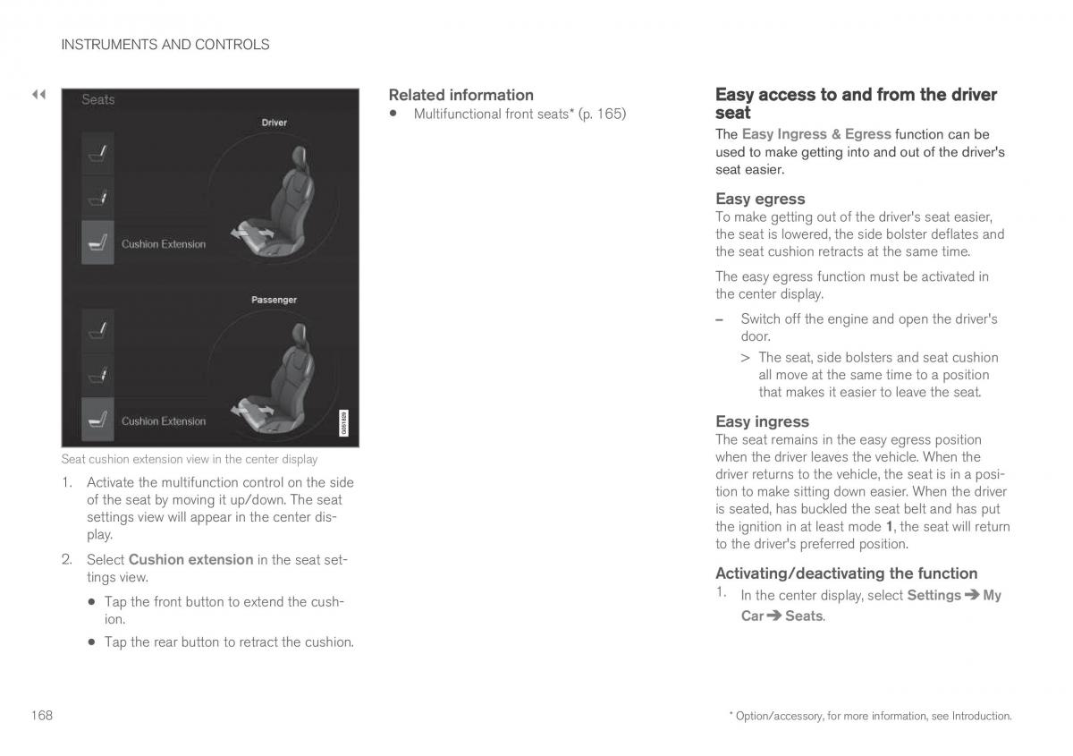 Volvo XC90 II 2 owners manual / page 170