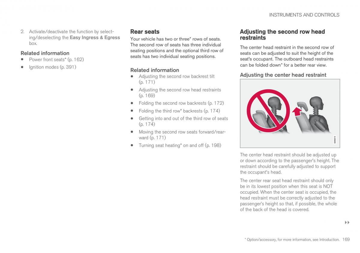 Volvo XC90 II 2 owners manual / page 171