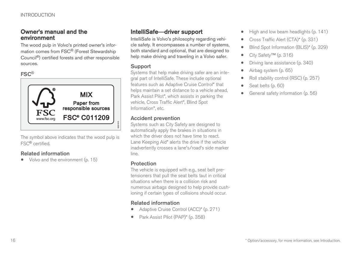 Volvo XC90 II 2 owners manual / page 18