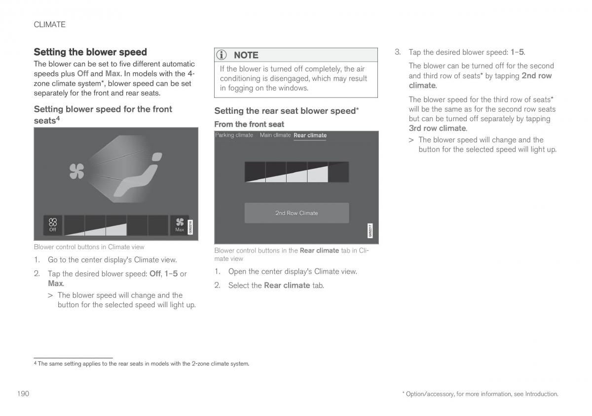 Volvo XC90 II 2 owners manual / page 192