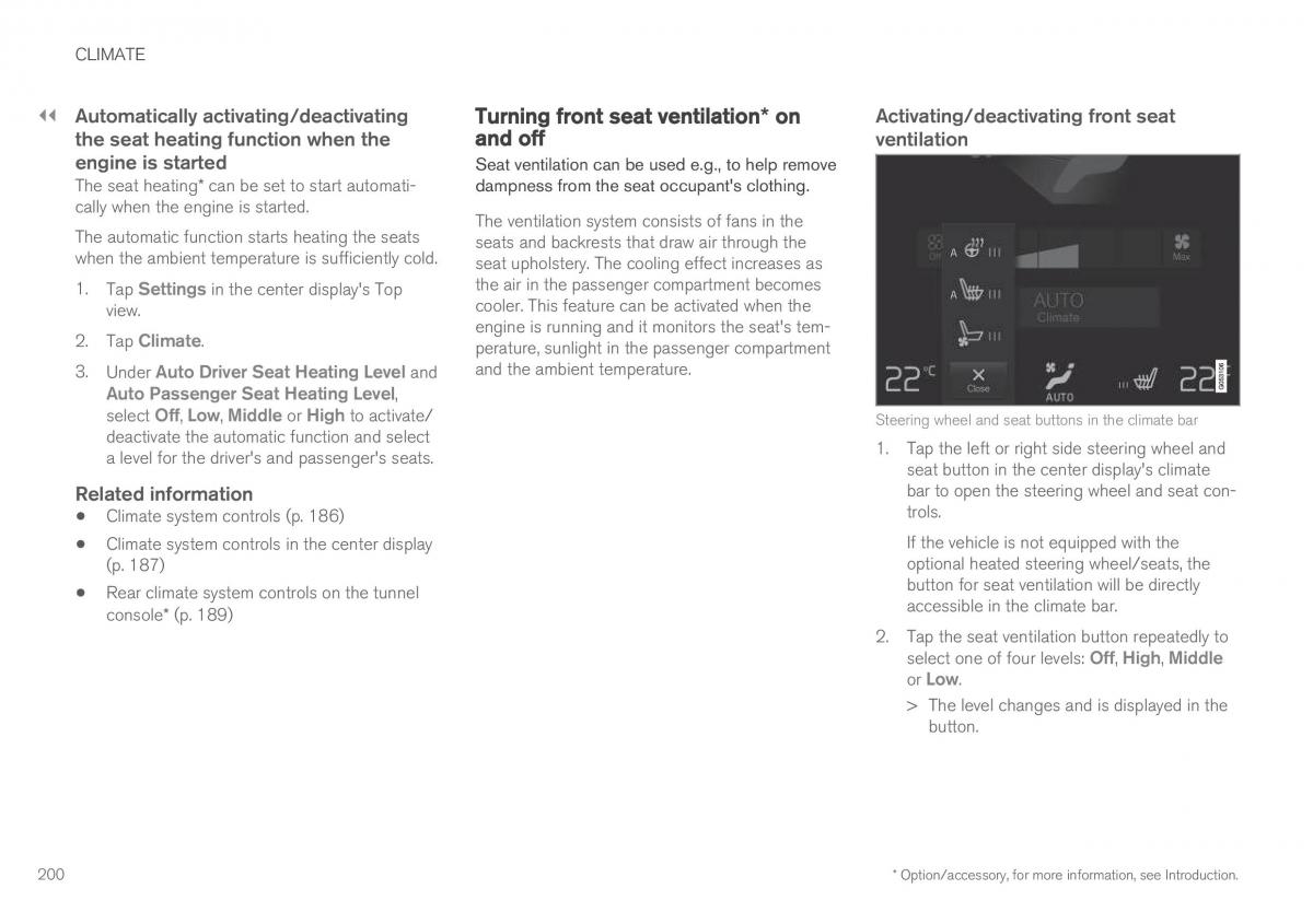 Volvo XC90 II 2 owners manual / page 202