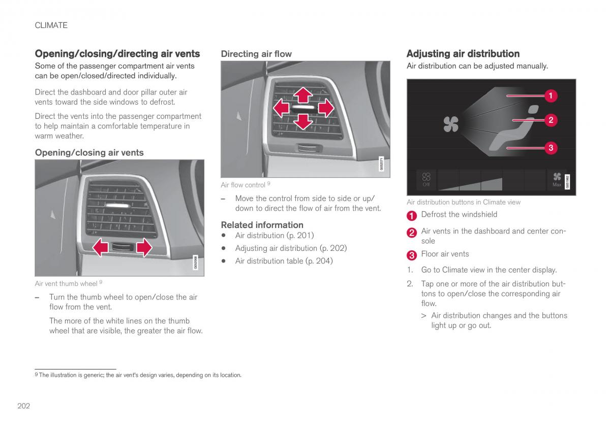 Volvo XC90 II 2 owners manual / page 204