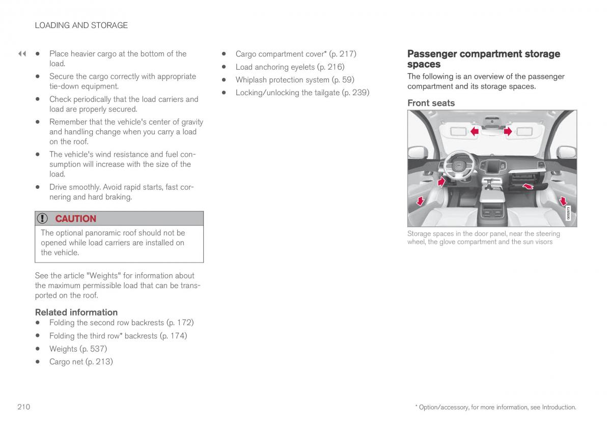 Volvo XC90 II 2 owners manual / page 212