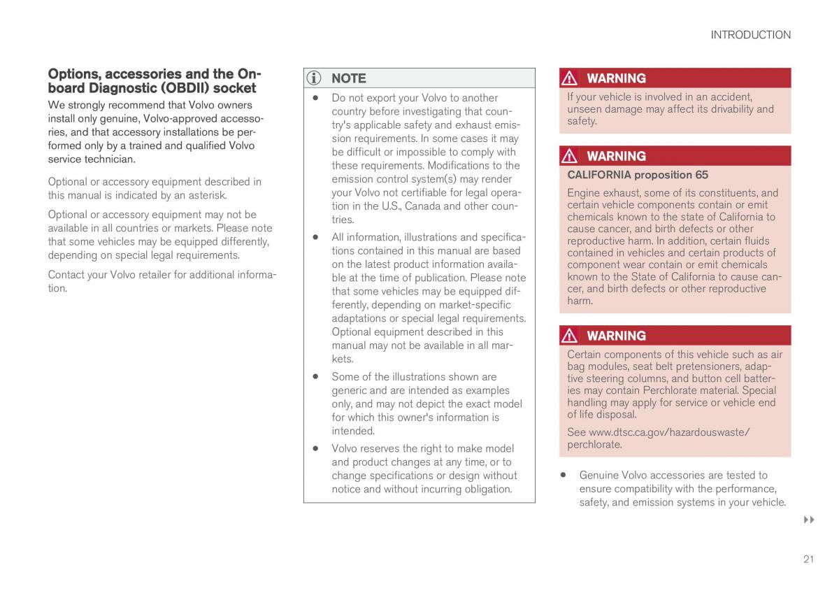 Volvo XC90 II 2 owners manual / page 23