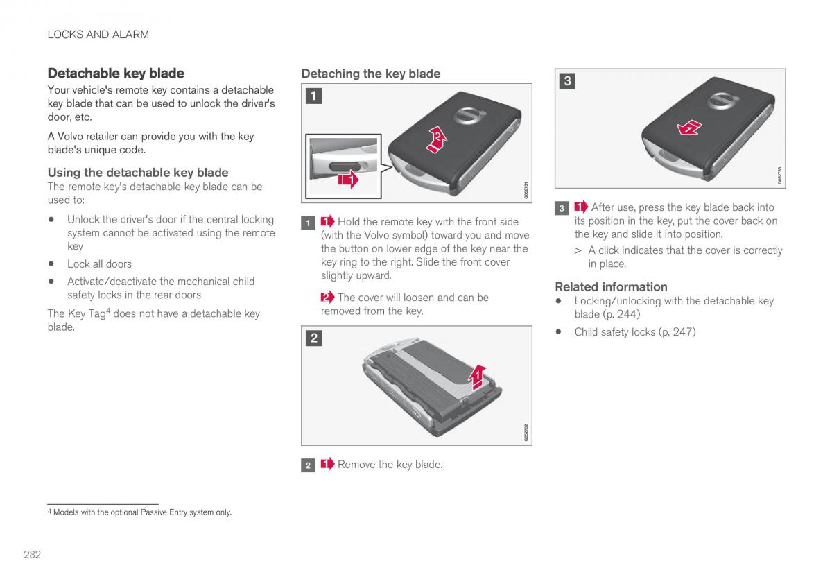 Volvo XC90 II 2 owners manual / page 234