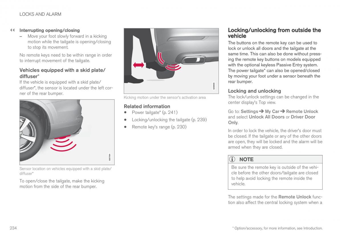 Volvo XC90 II 2 owners manual / page 236