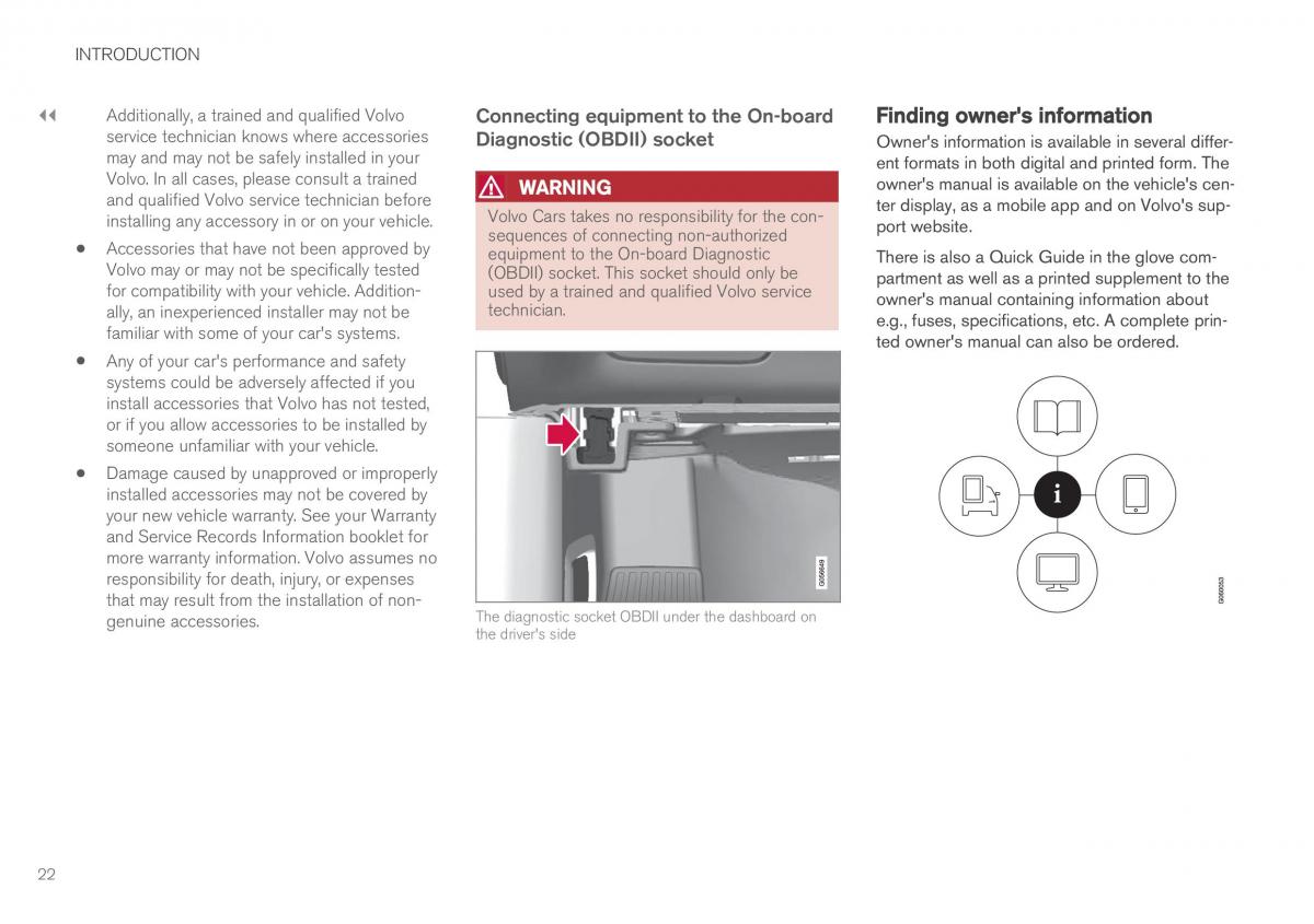 Volvo XC90 II 2 owners manual / page 24