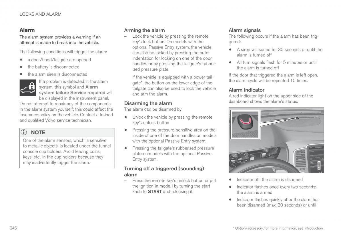 Volvo XC90 II 2 owners manual / page 248