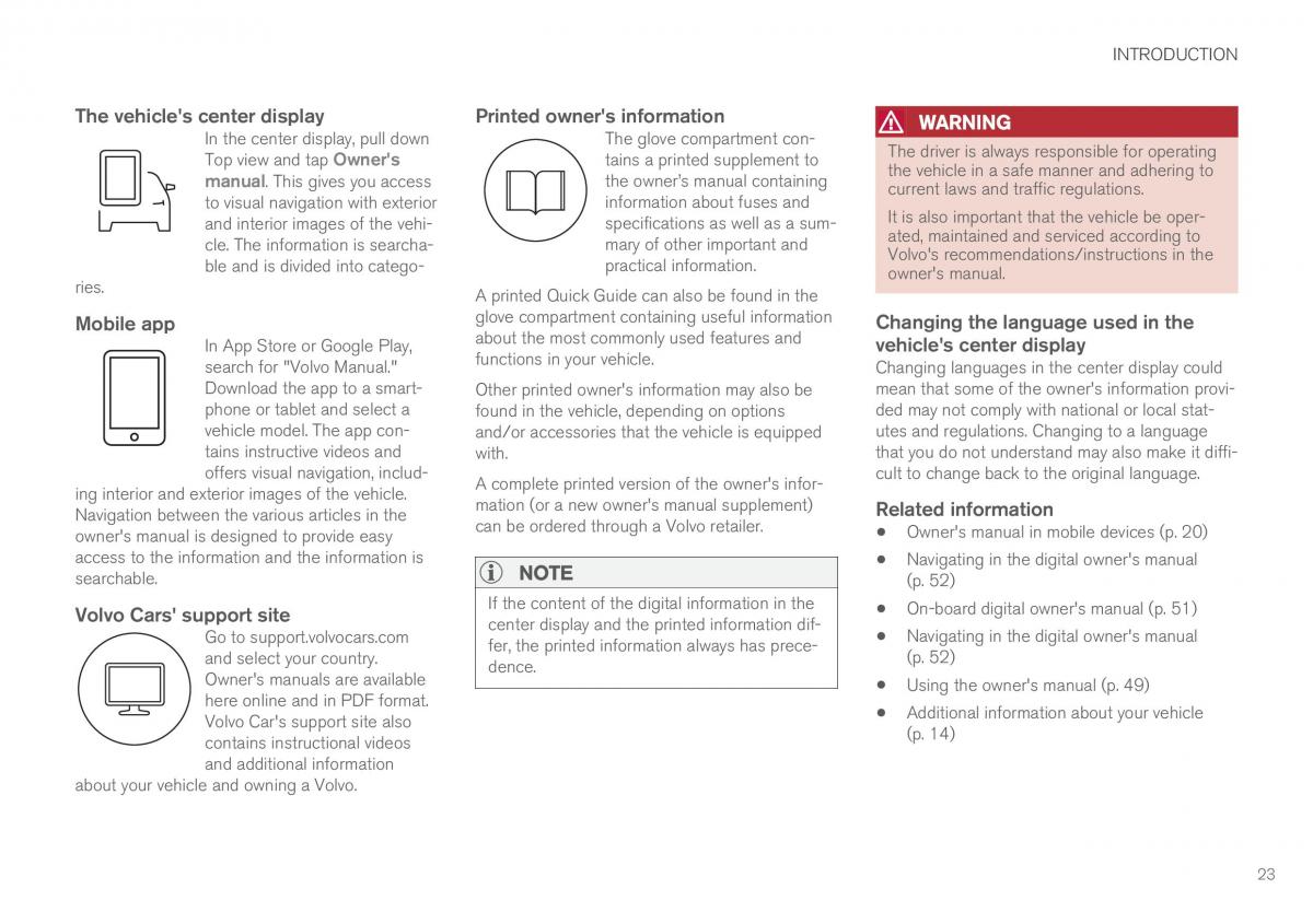 Volvo XC90 II 2 owners manual / page 25