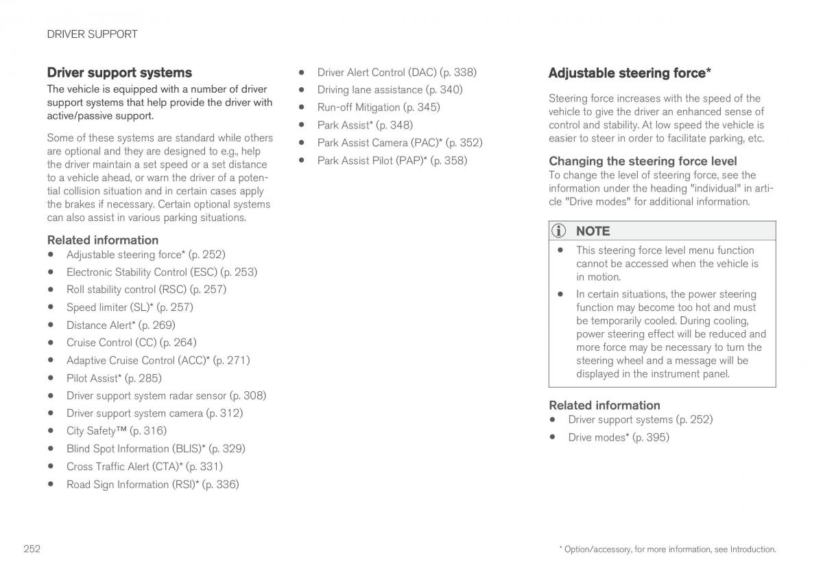 Volvo XC90 II 2 owners manual / page 254