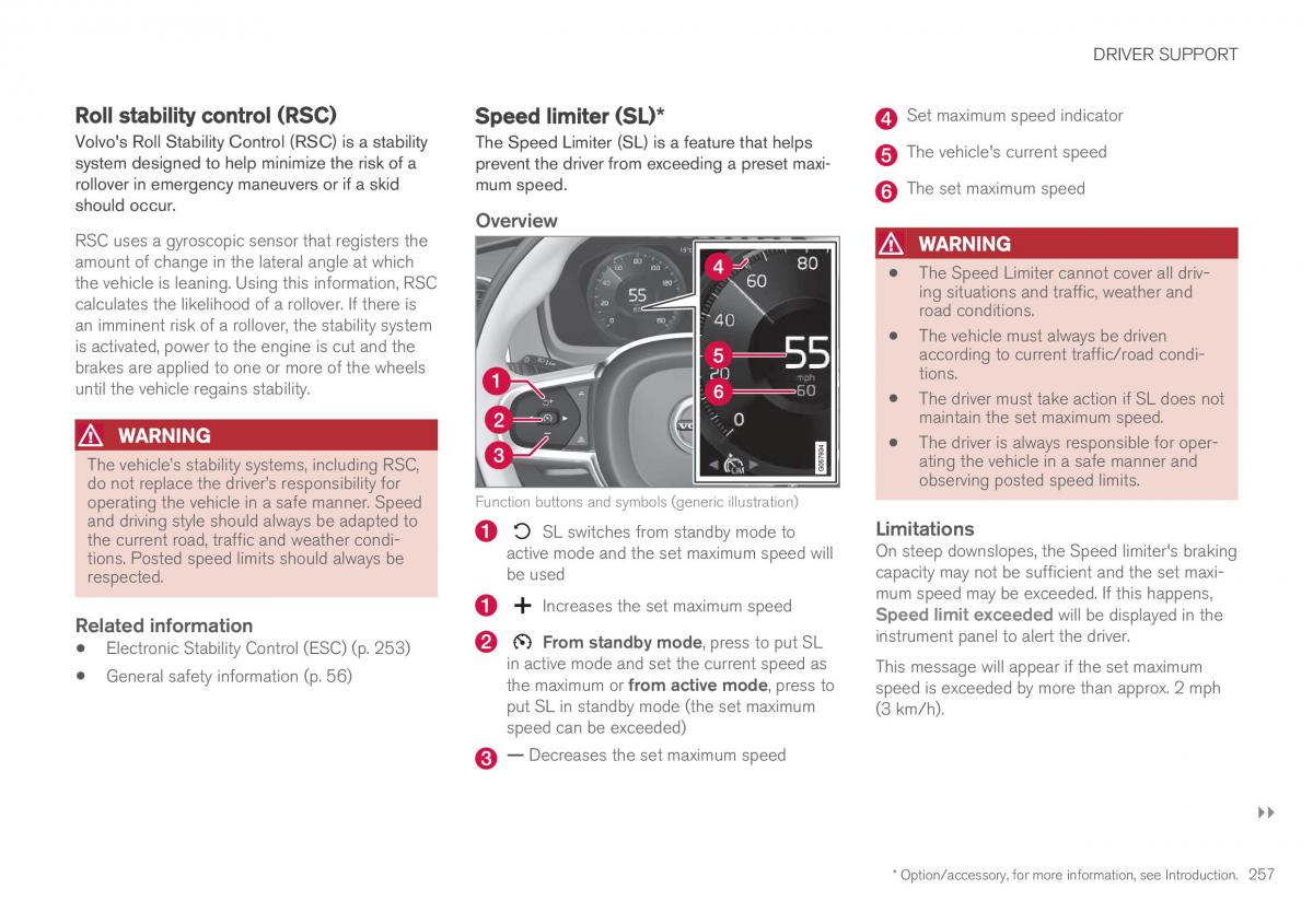 Volvo XC90 II 2 owners manual / page 259