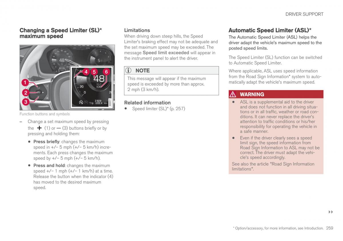 Volvo XC90 II 2 owners manual / page 261