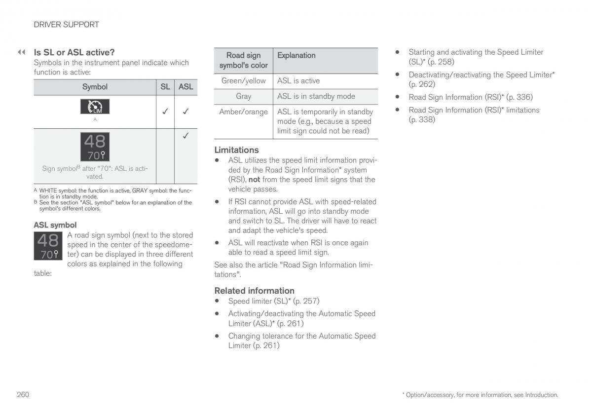 Volvo XC90 II 2 owners manual / page 262