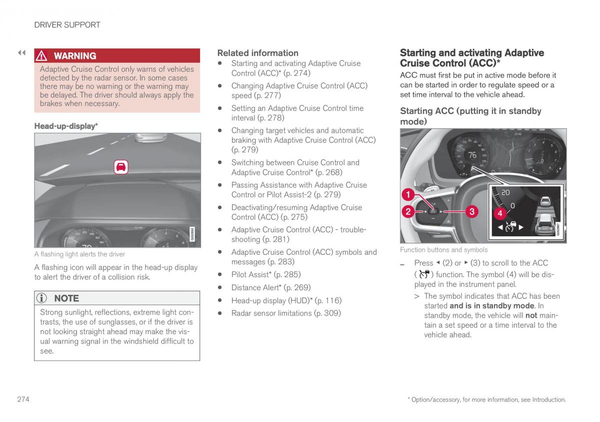 Volvo XC90 II 2 owners manual / page 276