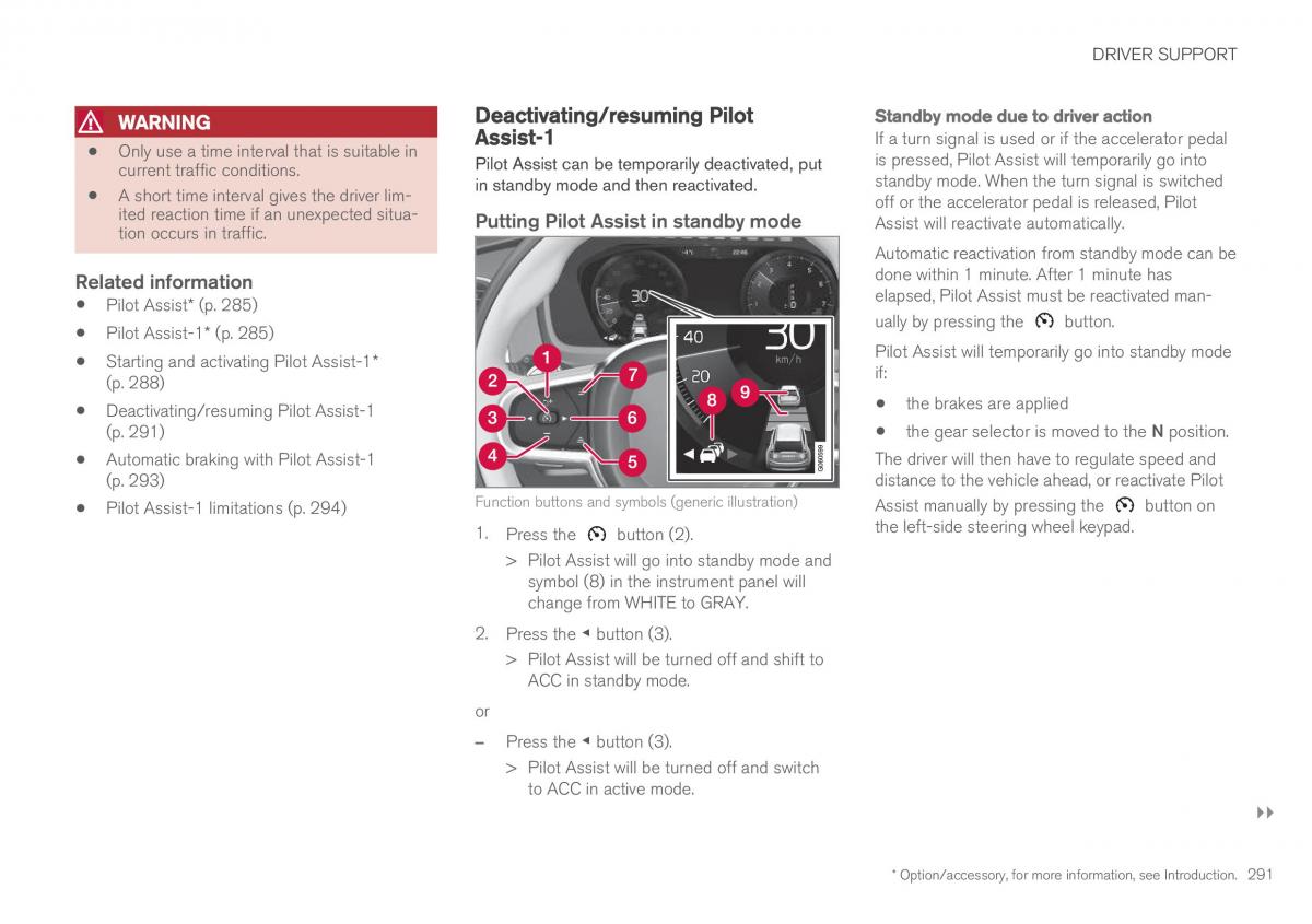 Volvo XC90 II 2 owners manual / page 293