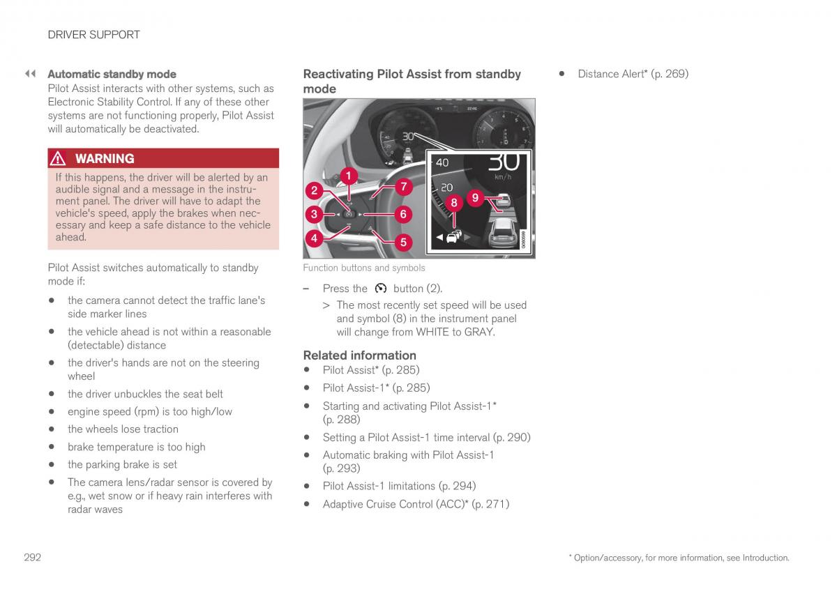 Volvo XC90 II 2 owners manual / page 294